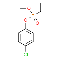 Ethylphosphonic acid methyl 4-chlorophenyl ester结构式