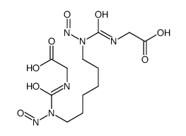 2-[[6-[carboxymethylcarbamoyl(nitroso)amino]hexyl-nitrosocarbamoyl]amino]acetic acid结构式