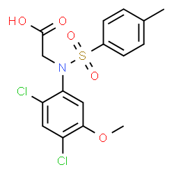 2-(2,4-DICHLORO-5-METHOXY[(4-METHYLPHENYL)SULFONYL]ANILINO)ACETIC ACID Structure