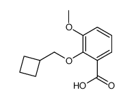 2-Cyclobutylmethoxy-3-methoxy-benzoic acid Structure