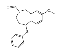 2-formyl-8-methoxy-5-phenylsulfanyl-2,3,4,5-tetrahydro-1H-2-benzazepine Structure