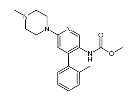 [6-(4-methyl-piperazin-1-yl)-4-o-tolylpyridin-3-yl]-carbamic acid methyl ester structure