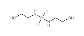 Platinum, bis[2-(amino-kN)ethanol]dichloro-, (SP-4-2)- Structure