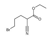 ethyl 5-bromo-2-cyanopentanoate Structure