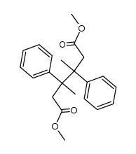 Dimethyl 3,4-dimethyl-3,4-diphenylhexanedioate结构式