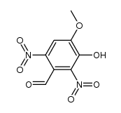 3-hydroxy-4-methoxy-2,6-dinitro-benzaldehyde Structure