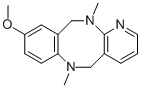 9-methoxy-6,12-dimethyl-5,6,11,12-tetrahydro-1,6,12-triaza-dibenzo[a,e]cyclooctene结构式