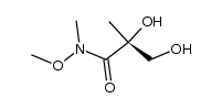(R)-2,3-dihydroxy-N-methoxy-2,N-dimethyl-propionamide Structure