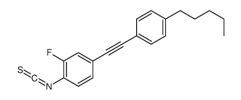 2-fluoro-1-isothiocyanato-4-[2-(4-pentylphenyl)ethynyl]benzene结构式