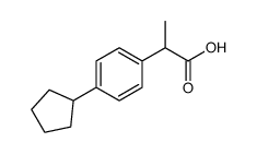 2-(4-Cyclopentyl-phenyl)-propionic acid Structure