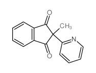 1H-Indene-1,3(2H)-dione,2-methyl-2-(2-pyridinyl)- picture