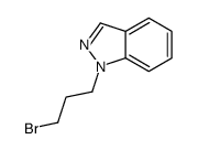 1-(3-bromopropyl)indazole结构式