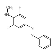 Benzenamine,2,6-difluoro-N-methyl-4-(2-phenyldiazenyl)- Structure