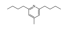 2,6-dibutyl-4-methylpyridine结构式