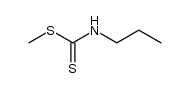 Propyldithiocarbamidsaeure-methylester Structure