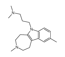 2,3,4,5-Tetrahydro-N,N,3,9-tetramethylazepino[4,5-b]indole-6(1H)-propan-1-amine structure