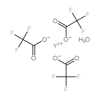 yttrium trifluoroacetate hydrate structure