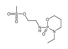 Ethanol, 2-((3-ethyltetrahydro-2H-1,3,2-oxazaphosphorin-2-yl)amino)-,methanesulfonate (ester), p-oxide结构式