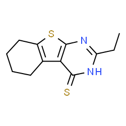2-ethyl-5,6,7,8-tetrahydro[1]benzothieno[2,3-d]pyrimidine-4(3H)-thione结构式