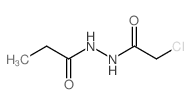 propanoic acid, 2-(2-chloroacetyl)hydrazide structure