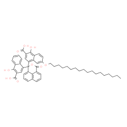 4-[1-(3-carboxy-4-hydroxy-1-naphthyl)-3-oxo-1H,3H-naphtho[1,8-cd]pyran-1-yl]-1-hydroxy-6-(octadecyloxy)-2-naphthoic acid picture