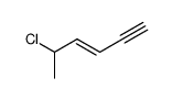 5-chloro-hex-3-en-1-yne Structure