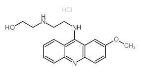 2-[2-[(2-methoxyacridin-9-yl)amino]ethylamino]ethanol结构式