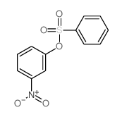 1-(benzenesulfonyloxy)-3-nitro-benzene结构式