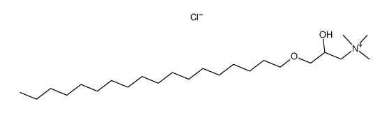 N-(3-stearoxy-2-hydroxypropyl)-trimethyl ammonium chloride Structure