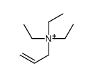 triethyl(prop-2-enyl)azanium结构式