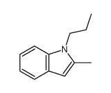 1-n-propyl-2-methylindole结构式