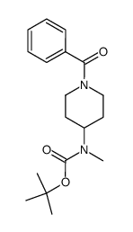 tert-butyl (1-benzoylpiperidin-4-yl)(methyl)carbamate Structure