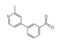 2-methyl-4-(3-nitrophenyl)pyridine Structure