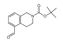 5-formyl-3,4-dihydro-1H-isoquinoline-2-carboxylic acid tert-butyl ester Structure
