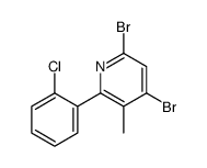 4,6-dibromo-2-(2-chlorophenyl)-3-methylpyridine Structure
