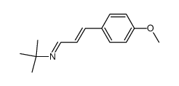2-methyl-N-[3-(4-methoxyphenyl)-2-propenylidene]-2-propanamine结构式