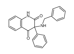 3-benzylamino-3-phenyl-1H,3H-quinoline-2,4-dione Structure