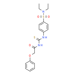 N-{[4-(Diethylsulfamoyl)phenyl]carbamothioyl}-2-phenoxyacetamide structure