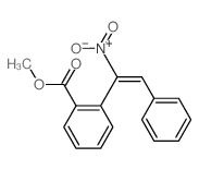 methyl 2-[(E)-1-nitro-2-phenyl-ethenyl]benzoate结构式