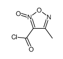 1,2,5-Oxadiazole-3-carbonyl chloride, 4-methyl-, 2-oxide (9CI) structure