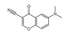 6-(dimethylamino)-4-oxochromene-3-carbonitrile结构式