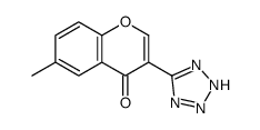 6-METHYL-3-(1H-TETRAZOL-5-YL)-4H-CHROMEN-4-ONE结构式