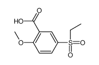 5-ethylsulfonyl-2-methoxybenzoic acid结构式