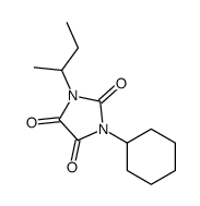 1-butan-2-yl-3-cyclohexylimidazolidine-2,4,5-trione Structure
