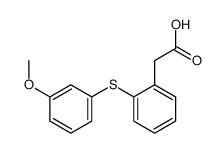 2-[2-(3-methoxyphenyl)sulfanylphenyl]acetic acid结构式
