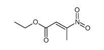 (E)-ethyl 3-methyl-3-nitroacrylate Structure