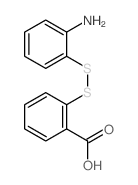 2-((2-Aminophenyl)dithio)benzoic acid Structure