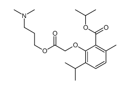 (2-Isopropoxycarbonyl-6-isopropyl-3-methylphenoxy)acetic acid 3-(dimethylamino)propyl ester结构式
