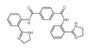 1,4-Benzenedicarboxamide,N1,N4-bis[2-(4,5-dihydro-1H-imidazol-2-yl)phenyl]-, hydrochloride (1:2)结构式