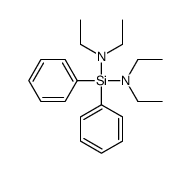 N-[diethylamino(diphenyl)silyl]-N-ethylethanamine结构式